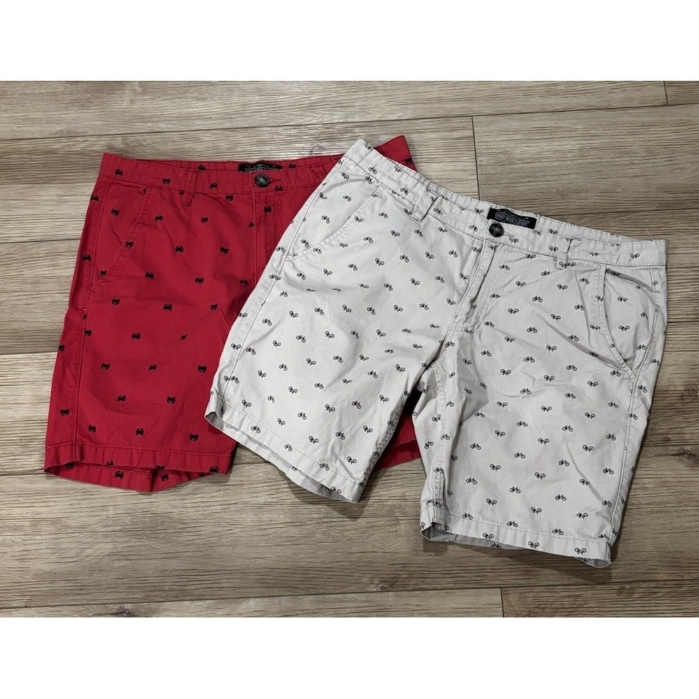 Sunday‎ Work Clothes Shorts Mens 36 Lot Of 2 Chino Preppy Vacation Cruise Wear